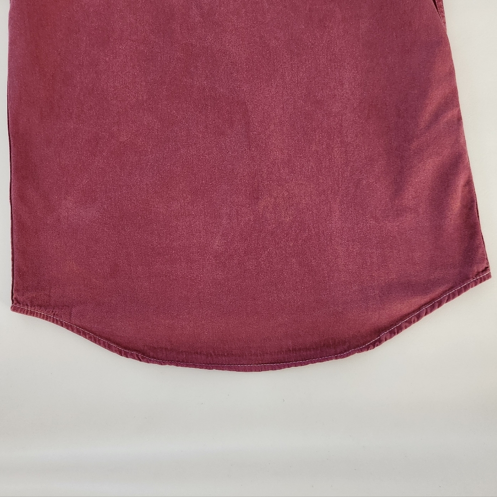 Topman burgundy Shortsleeve Button-down Shirt - Picture 8 of 10